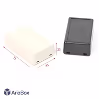 باکس پلاستیکی الکترونیکی رومیزی مدل ABD117-A1 با ابعاد 23×41×71 میلی متر