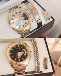 ست ساعت والار و انگشتر و دستبند مردانه 245290350