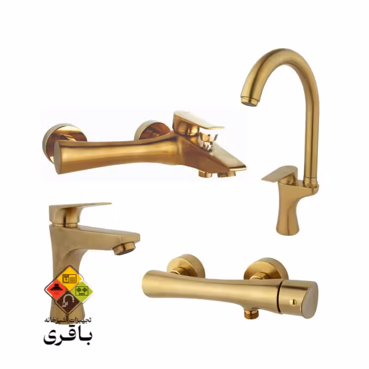 ست شیرآلات راسان مدل آتیس طلامات