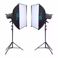 کیت ویدیو لایت BKL-400 با سافت باکس 90×60 دوتایی B-kit15