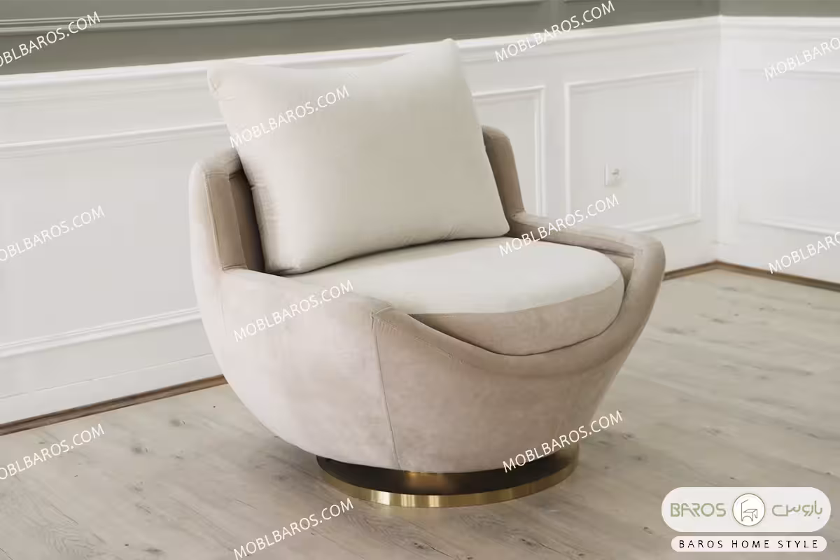 مبل تک نفره گردون فرشته کد 1 - آماده تحویل