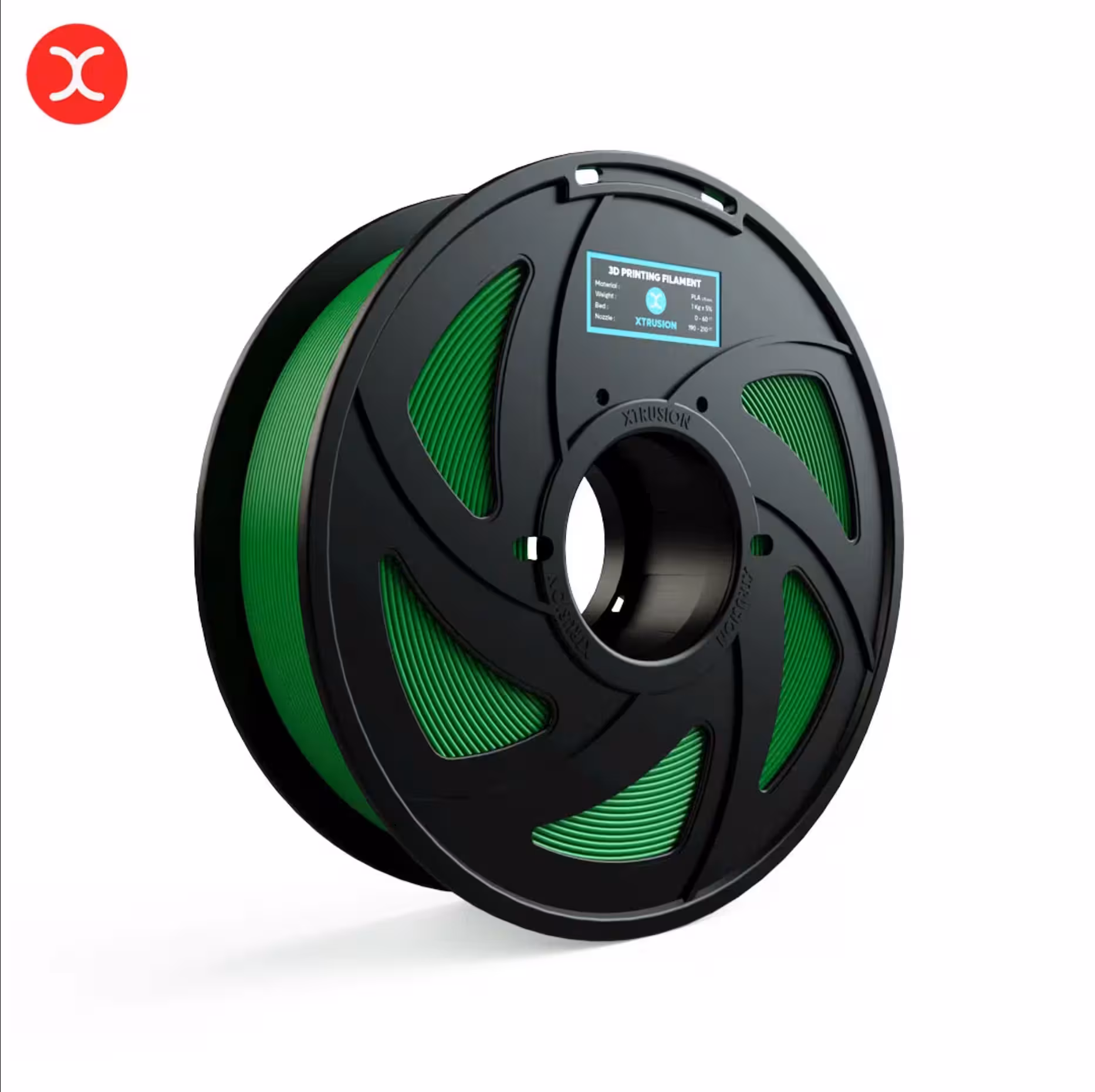 فیلامنت  PLA ایکستروژن سبز قطر 1.75 یک کیلوگرمی ( Xtrusion Filament)