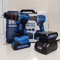 دریل شارژی چکشی موتور براشلس 21 ولت دوباتری ویوارکس مدل VR2102V-22BL پیچگوشتی شارژی همراه کیف و گارانتی 12 ماهه