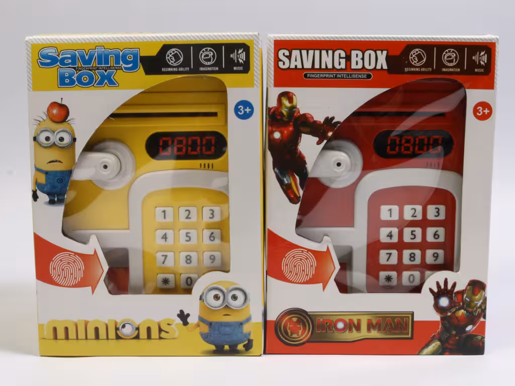 اسباب بازی گاوصندوق رمزدار و اثرانگشتی