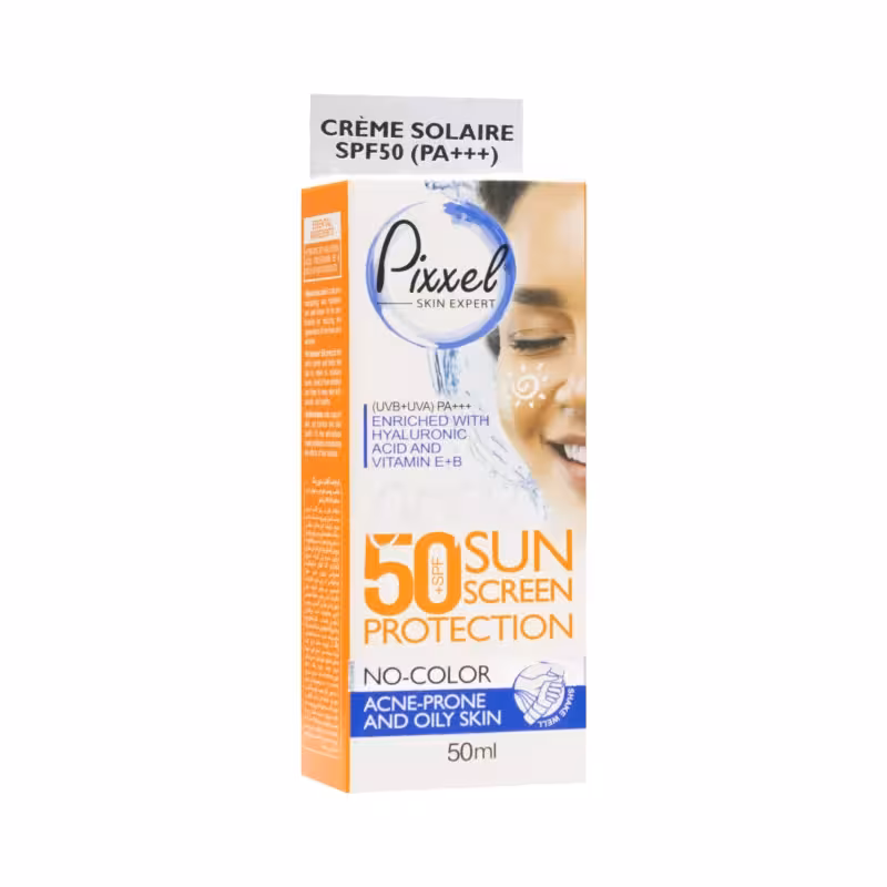 کرم ضد آفتاب SPF50 پوست چرب بی رنگ پیکسل
