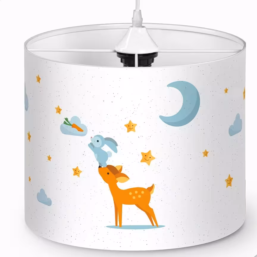 لوستر اتاق کودک طرح آهو و خرگوش کد 3460