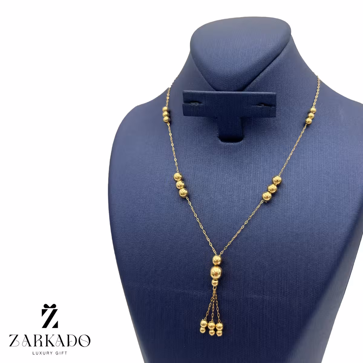 گردنبند طلا طرح گوی و شراره کد N13040