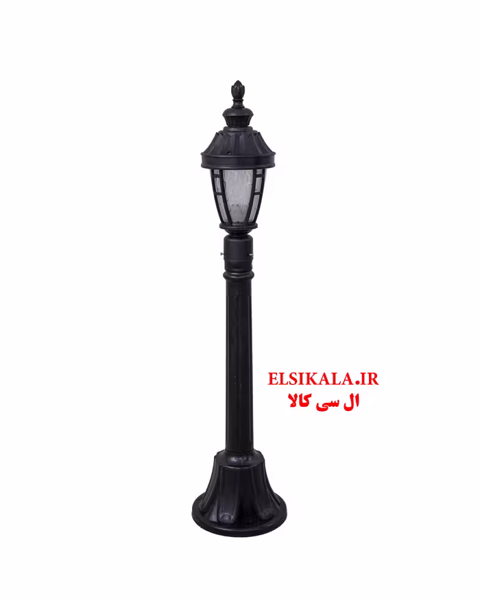 چراغ حیاطی مدل آدرین سرلوله مشکی با پایه