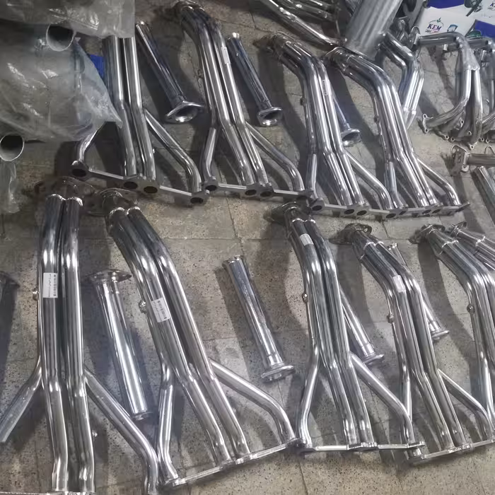 هدرز پژو  405  xu7 آبکاری کروم  با واسطه کوتاه و واشر رایگان (پس کرایه)