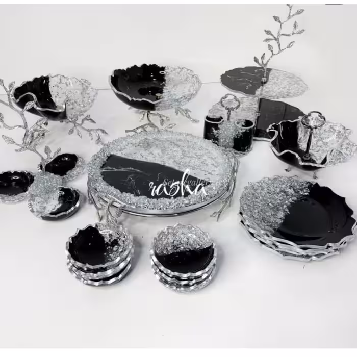 سرویس پذیرایی عروس رزینی جهیزیه  6نفره