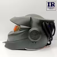 کلاه کاسکت پردیتور فیس متحرک فک ثابت چراغ دار مشکی مات