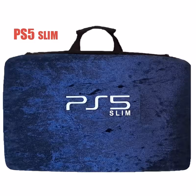 کیف حمل کنسول PS5 slim مخملی با جای هدست