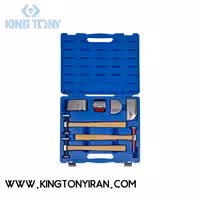 9CF-107  –  جعبه چکش و لغمه صافکاري  7 عددي ( 3 چکش – 4 لغمه ) کينگ توني