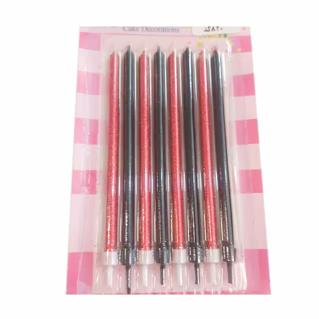 شمع اکلیلی مدل مدادی کد 820 بسته 8 عددی