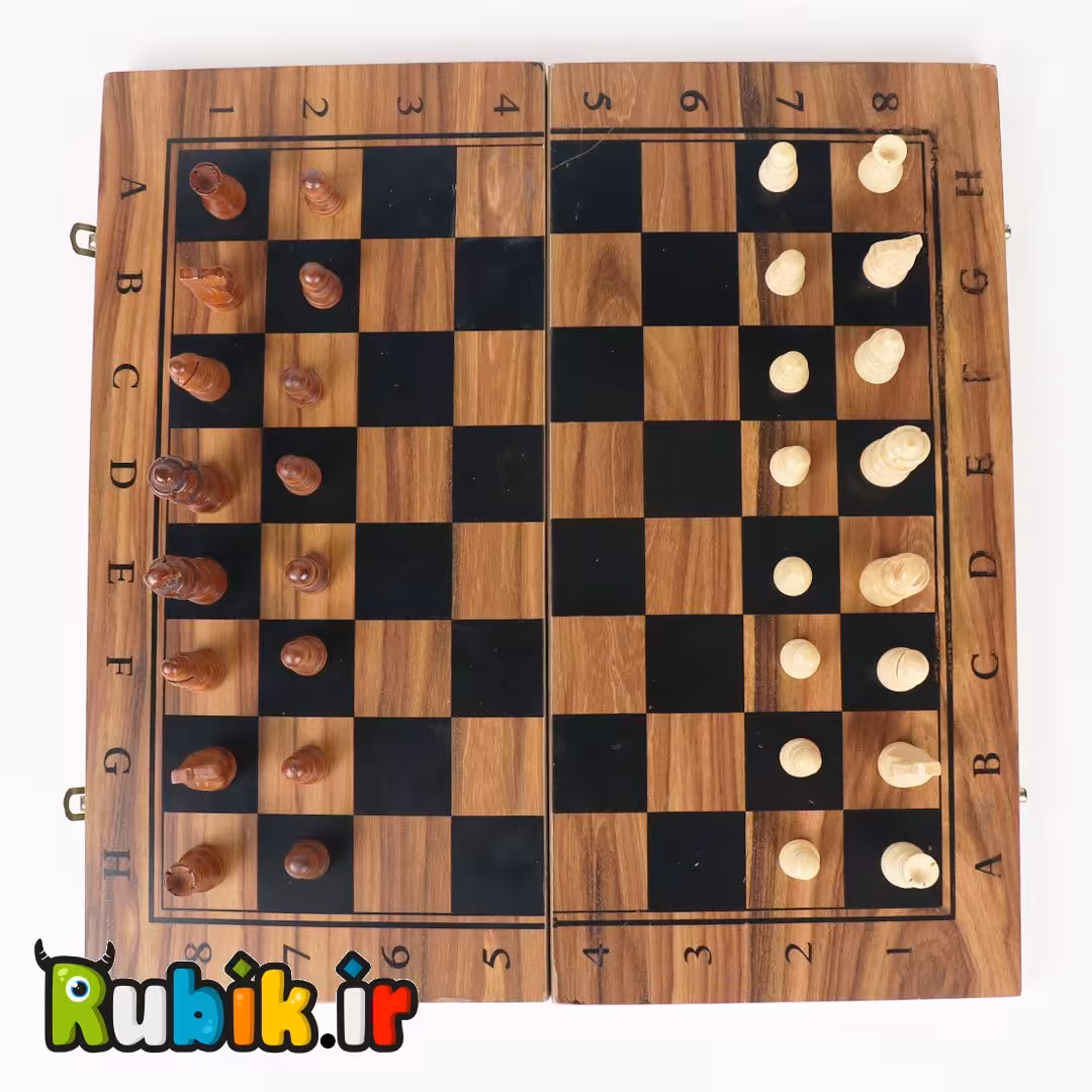 تخته نرد و شطرنج چوبی متوسط