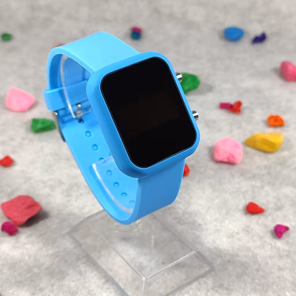 ساعت ال ای دی بندسلیکونی برای دختران و پسران