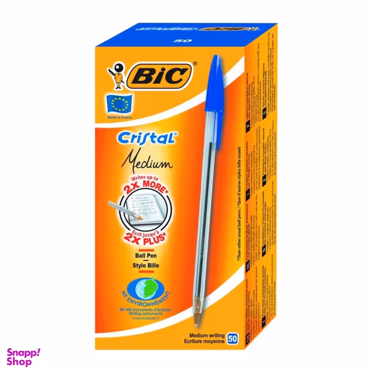 خودکار کریستال مدیوم بیک (Bic) کد 636583 بسته 50 عددی