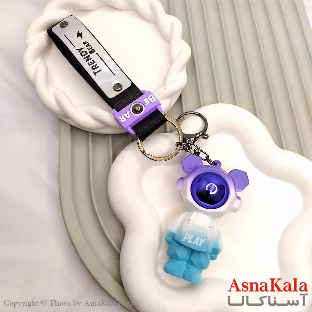 جاکلیدی فانتزی مدل فضانورد آبی کد HAIR13975W