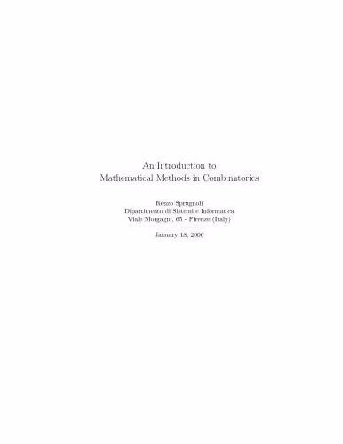 خرید و دانلود نسخه کامل کتاب An Introduction to Mathematical Methods in Combinatorics