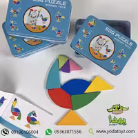 اسباب بازی پازل چوبی با جعبه فلزی مدل تخم مرغ EGG PUZZLE