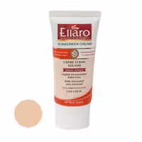 کرم ضد آفتاب رنگی ،بژ طبیعی الارو مدل SPF50 محافظ UVA ،UVB، ضد چروک، مناسب انواع پوست حجم 50 میلی‌لیتر