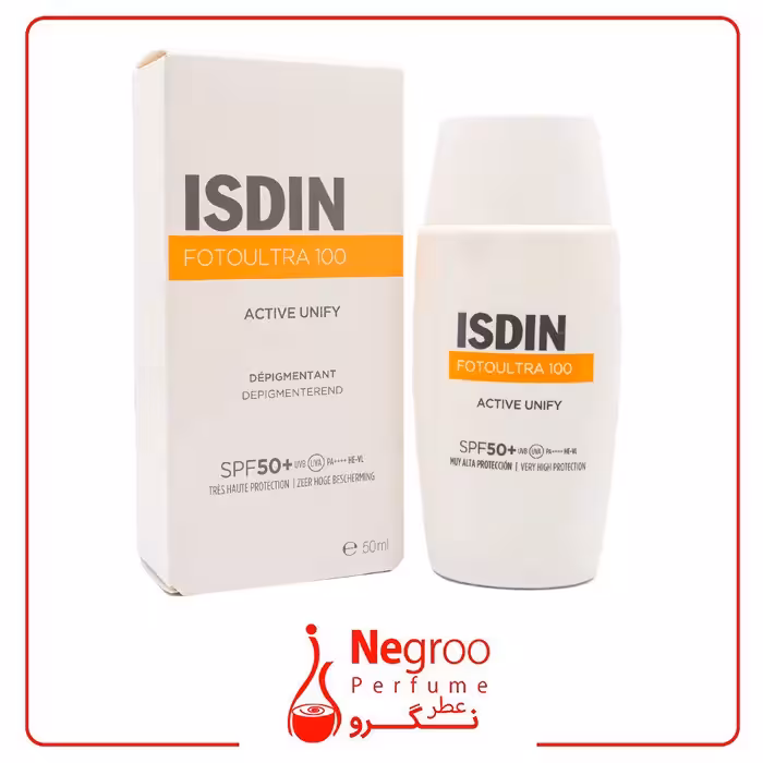 ضد آفتاب ضد لک فلوئید اکتیو یونیفای بی رنگ ایزدین  SPF50