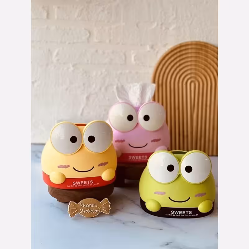 جعبه دستمال کاغذی قورباغه | amazonchi