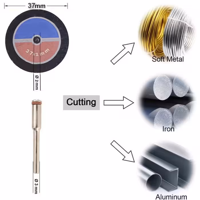  صفحه برش فرز انگشتی مینیاتوری کد  A0  مجموعه 15 عددی