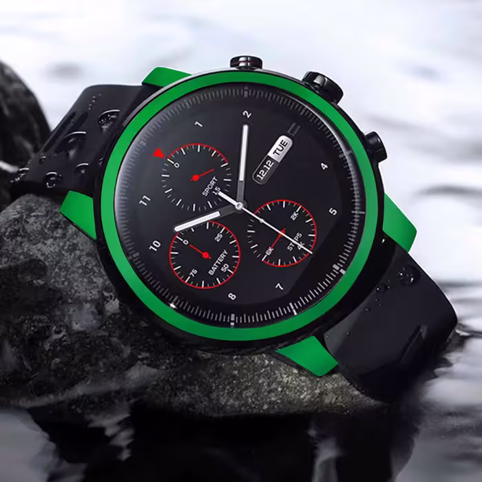 برچسب ماهوت طرح Matte Green مناسب برای ساعت هوشمند شیایومی Amazfit Stratos