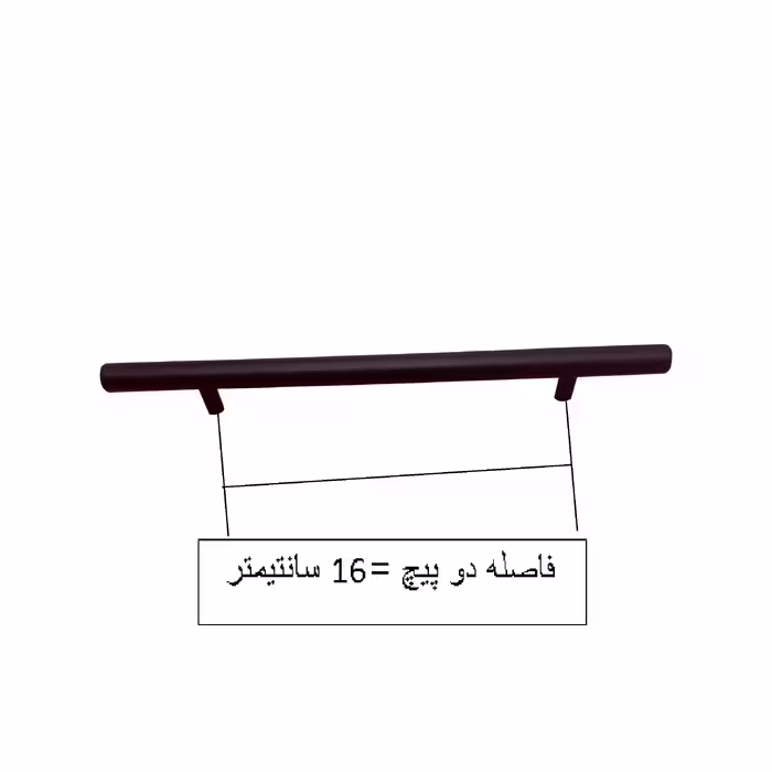 دستگیره کابینت مدل میله ای کد LK160  بسته 3 عددی