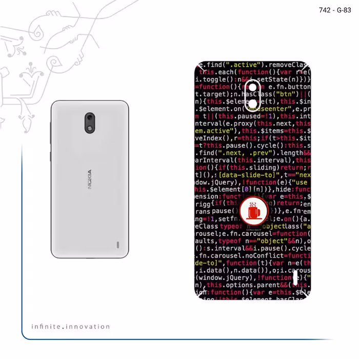 برچسب پوششی ماهوت مدل Programming 1 مناسب برای گوشی موبایل نوکیا 2