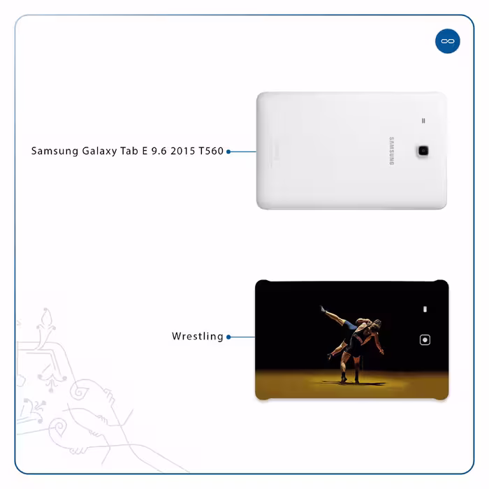 برچسب پوششی ماهوت مدل Wrestling مناسب برای تبلت سامسونگ Galaxy Tab E 9.6 2015 T560