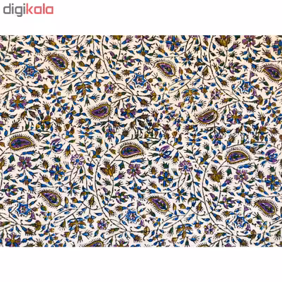 رومیزی قلمكار ممتاز اصفهان اثر عطريان طرح بته جقه مدل G55 سايز200*135سانتي متر