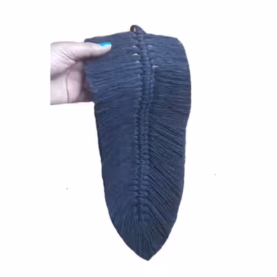 آویز بافتنی مدل برگ بوم کد 35