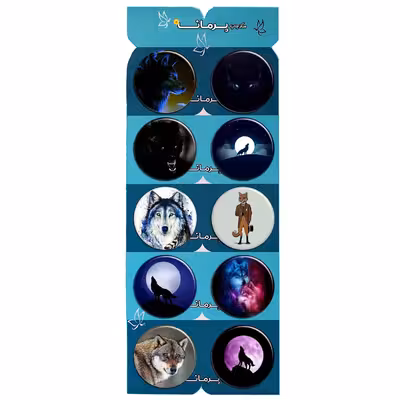 پیکسل پرمانه طرح گرگ کد pmg.7999 مجموعه 10 عددی