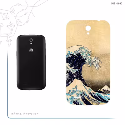 برچسب پوششی ماهوت مدل The Great Wave off Kanagawa of Hokusai مناسب برای گوشی موبایل هوآوی Ascend G610