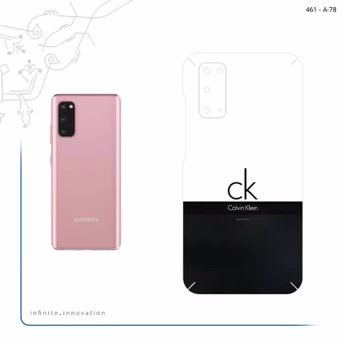 برچسب پوششی ماهوت مدل Calvin Klein مناسب برای گوشی موبایل سامسونگ Galaxy S20