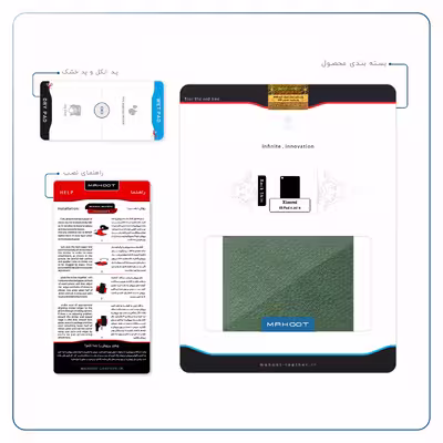 برچسب پوششی ماهوت مدل Green-Leather مناسب برای تبلت شیائومی Mi Pad 4 2018