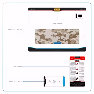 برچسب پوششی ماهوت مدل Army-Desert مناسب برای تبلت اپل iPad 9.7 (GEN 5) 2017 A1822