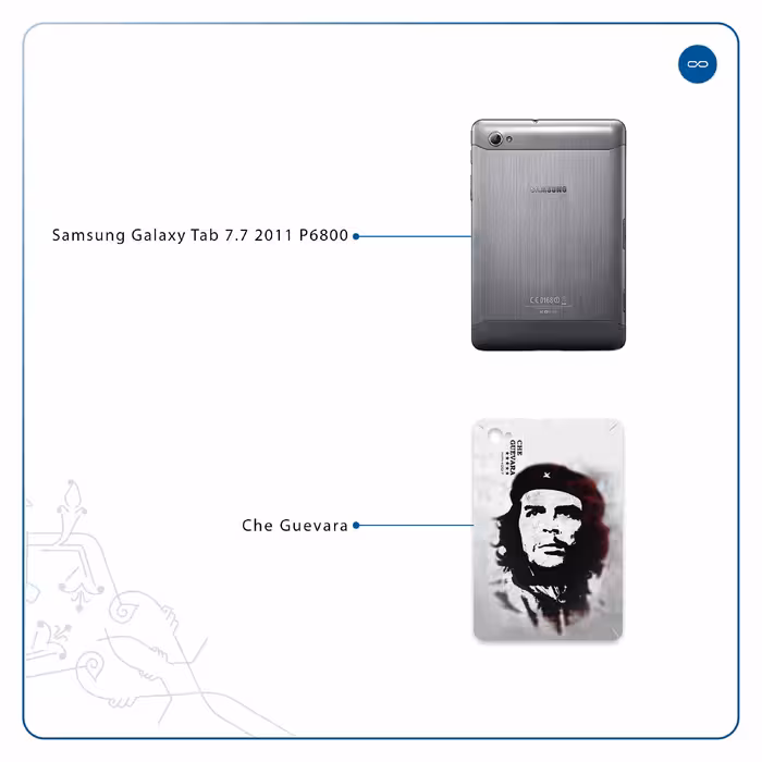 برچسب پوششی ماهوت مدل Che-Guevara مناسب برای تبلت سامسونگ Galaxy Tab 7.7 2011 P6800
