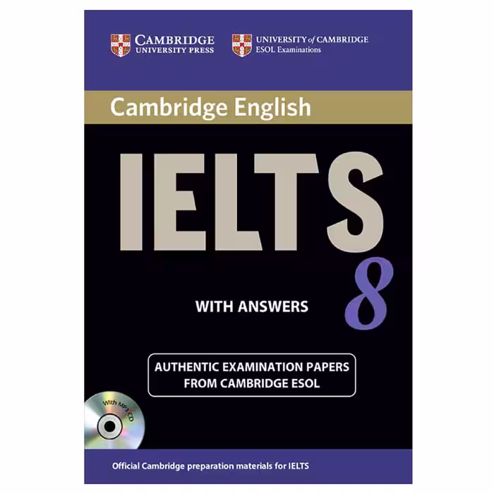 کتاب IELTS Cambridge 8 اثر جمعی از نویسندگان انتشارات آریونا