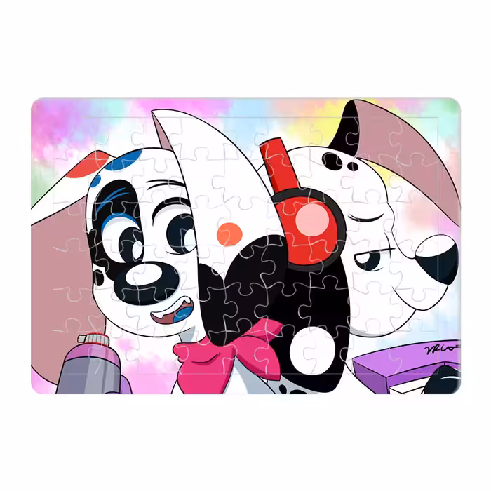 پازل 54 تکه طرح صد و يک سگ خالدار مدل P024