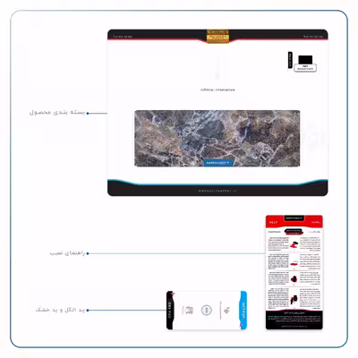 برچسب پوششی ماهوت مدل Earth-White-Marble مناسب برای تبلت اپل iPad Air 2013 A1475