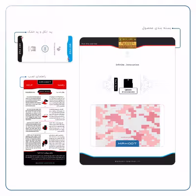 برچسب پوششی ماهوت مدل Army-Pink-pixel مناسب برای تبلت لنوو A7-50 A3500 2014