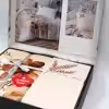 سرویس روتختی  کاتن باکس مدل Elite Bouquet Ekru دو نفره 6 تکه