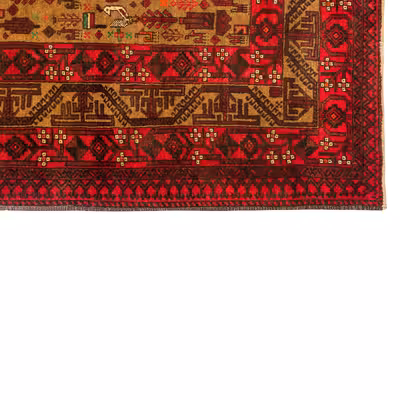 فرش دستبافت سه متری مدل  نقشه بلوچ  کد 33.1849