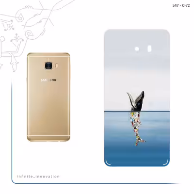 برچسب پوششی ماهوت مدل Collage of Sea Trash مناسب برای گوشی موبایل سامسونگ Galaxy C7