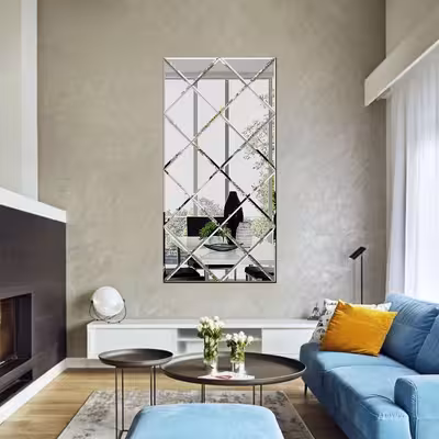 آینه مدل مربع بسته 22 عددی