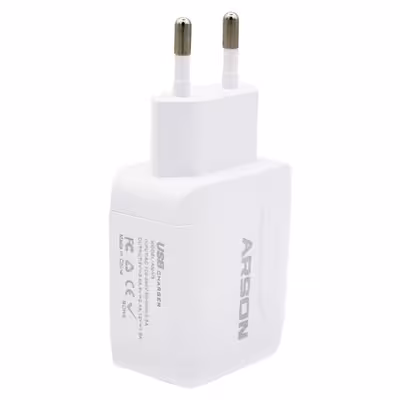 شارژر دیواری آرسون مدل AN-V3 به همراه کابل تبدیل USB به MICRO 