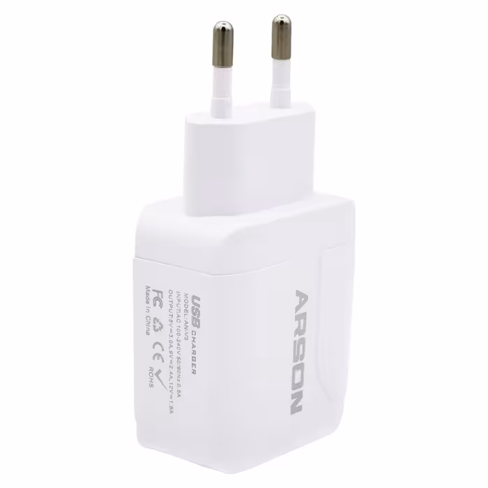 شارژر دیواری آرسون مدل AN-V3 به همراه کابل تبدیل USB به MICRO 